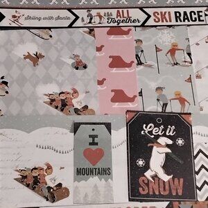 Winter Sports Junk Journal Mixed Pack of 120 Papers & Ephemera